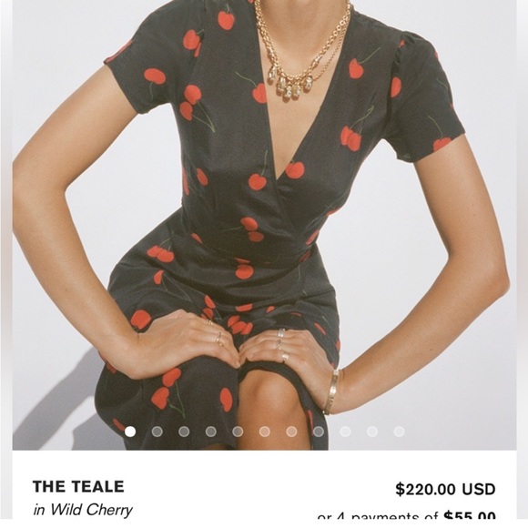 🍒 Réalisation Par - The Teale Dress - Wild Cherry - Picture 2 of 6